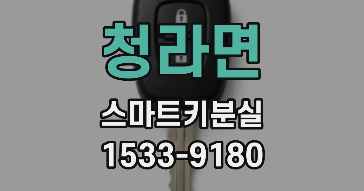 청라면 스마트키분실