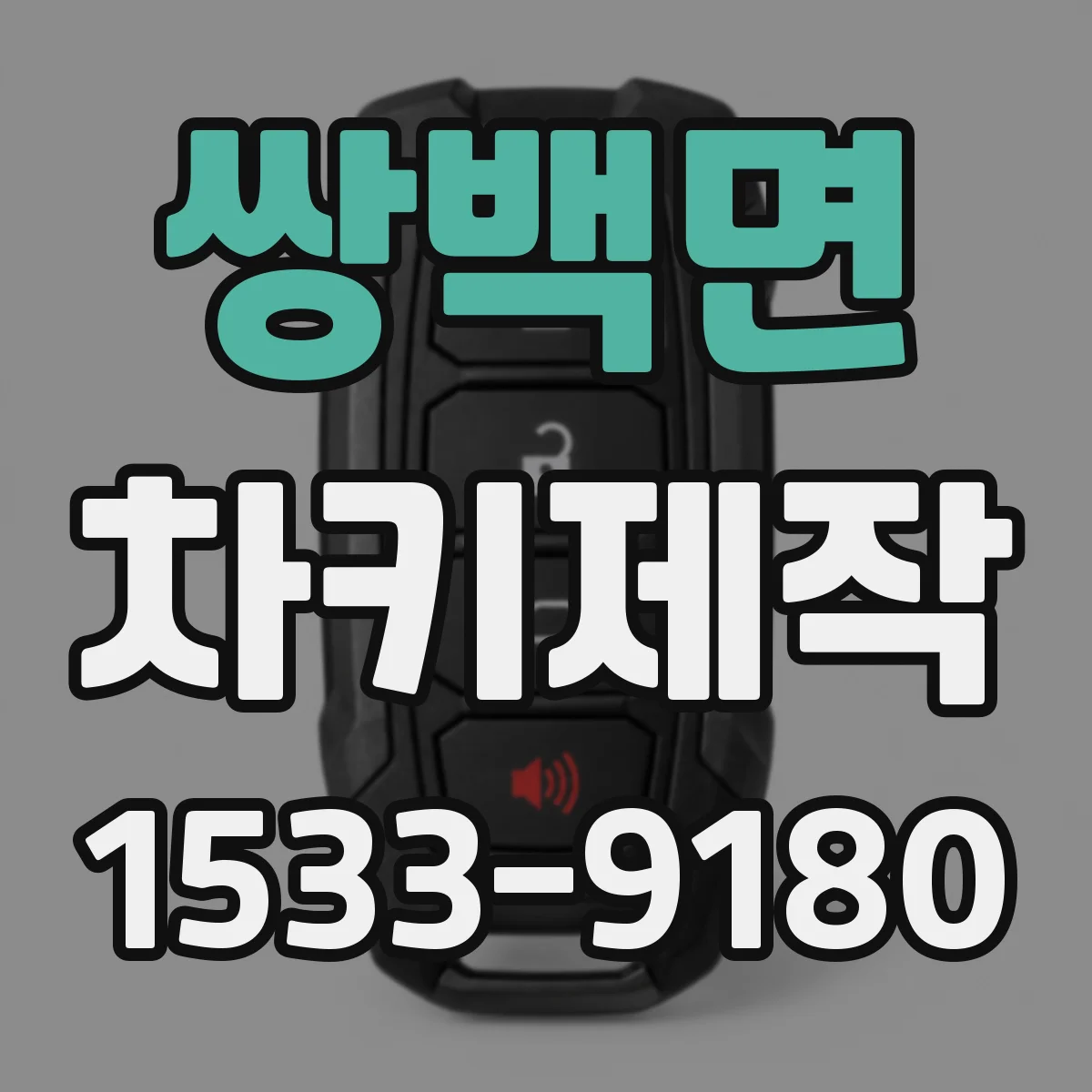 쌍백면 차키제작