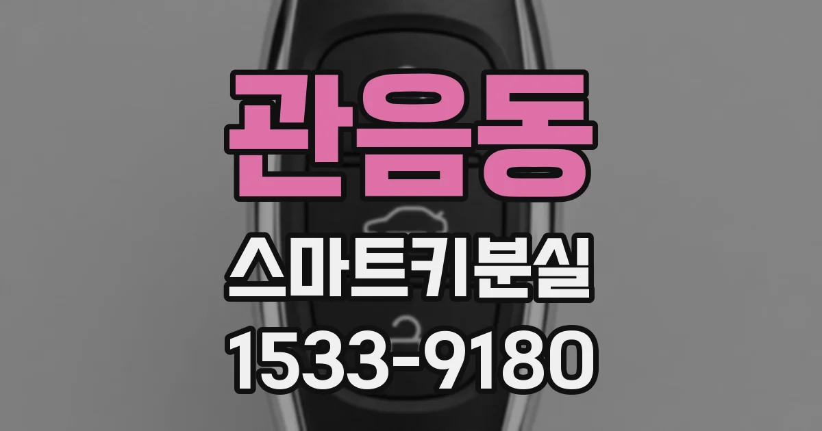 관음동 스마트키분실