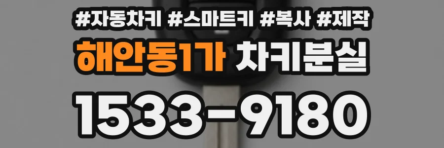 해안동1가 차키분실