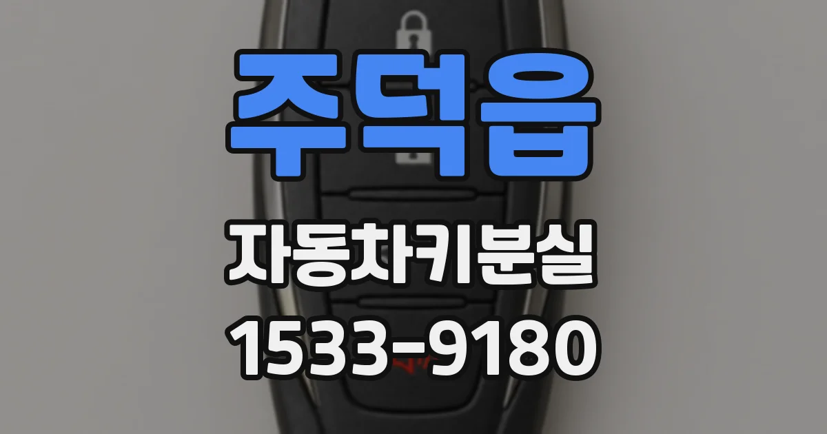 주덕읍 자동차키분실