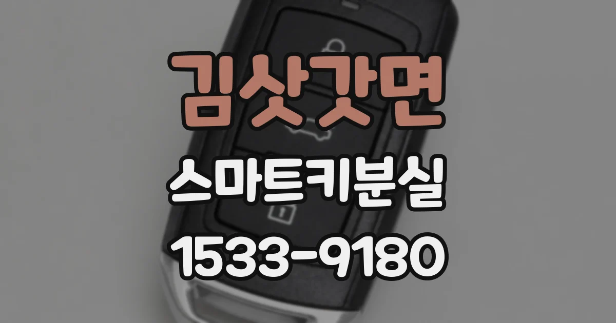김삿갓면 스마트키분실