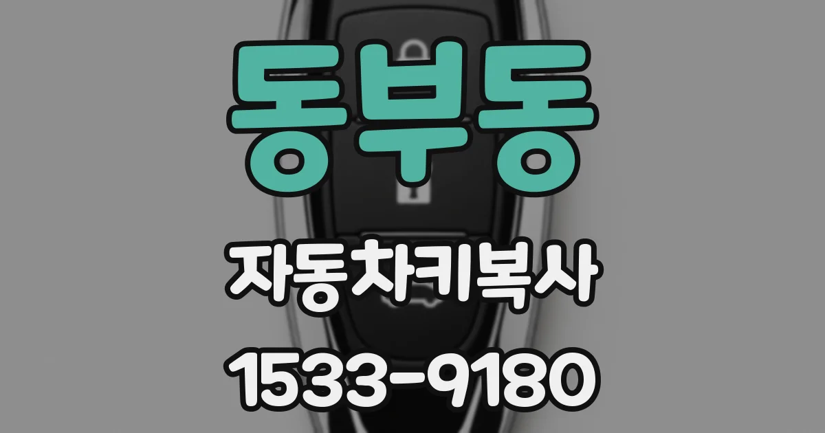 동부동 자동차키복사