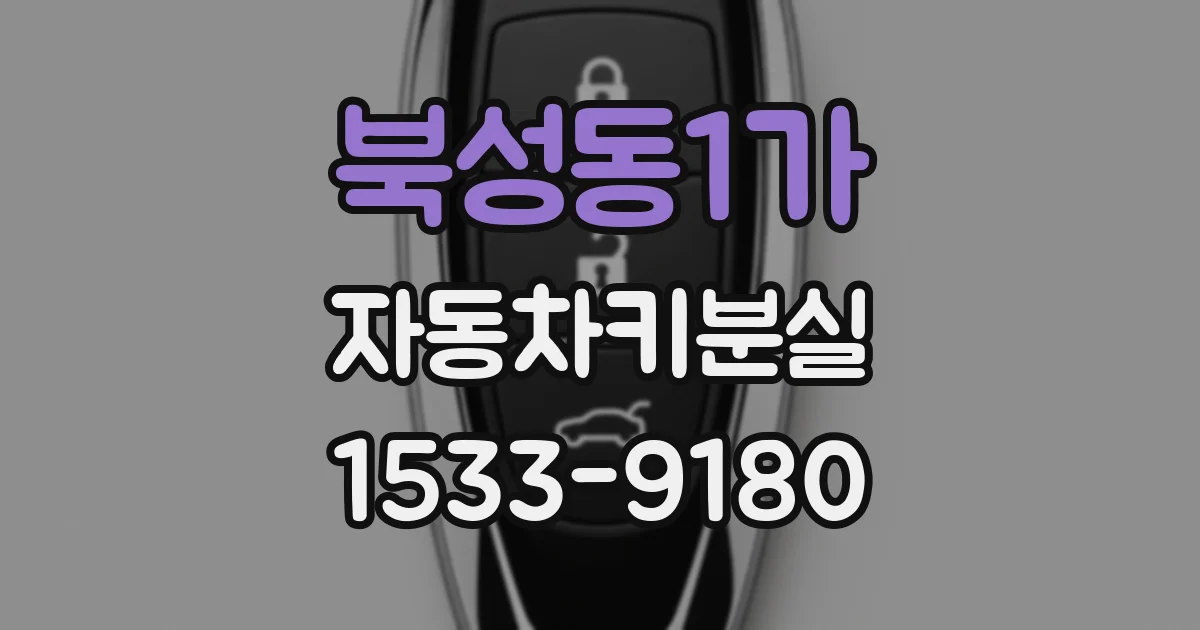 북성동1가 자동차키분실