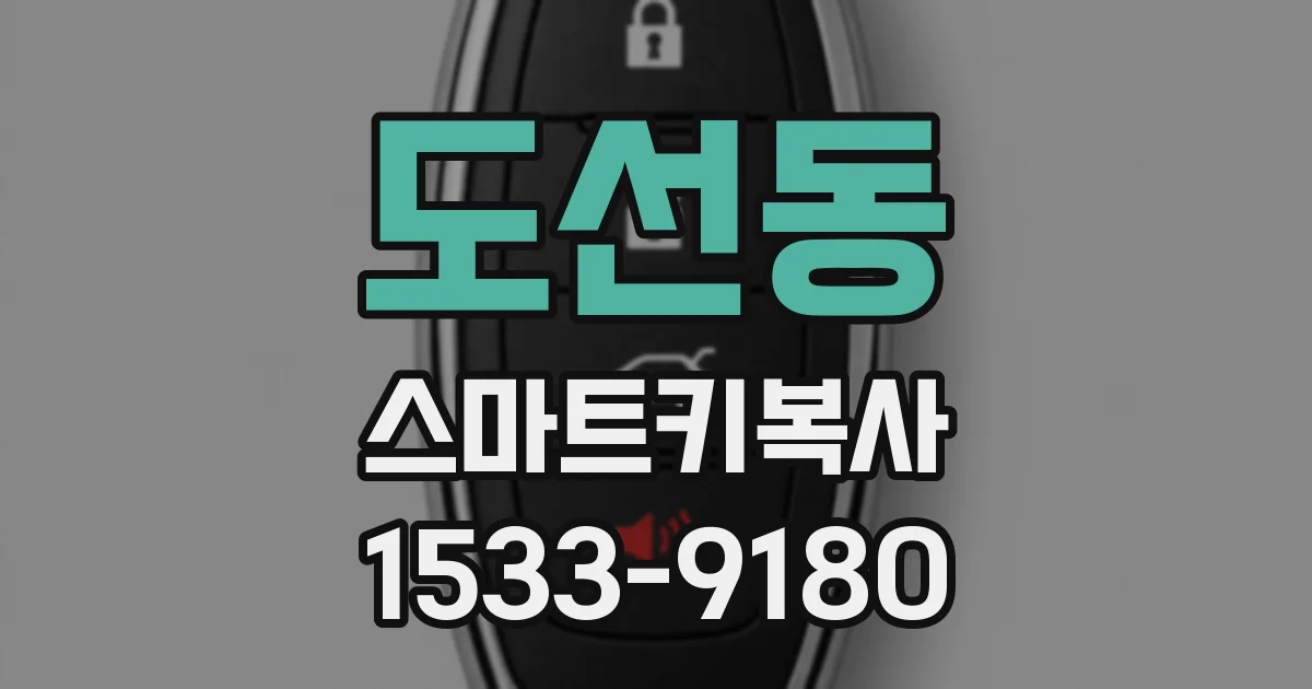 도선동 스마트키복사