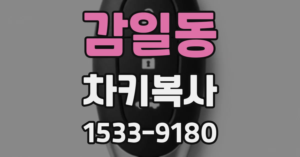 감일동 차키복사