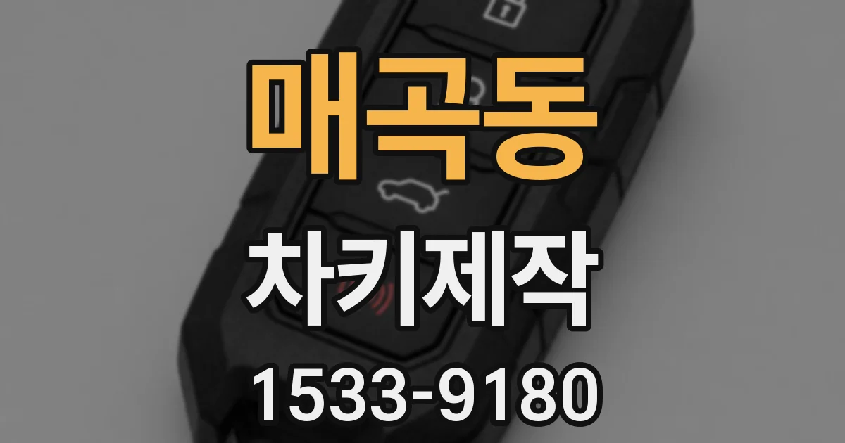 매곡동 차키제작