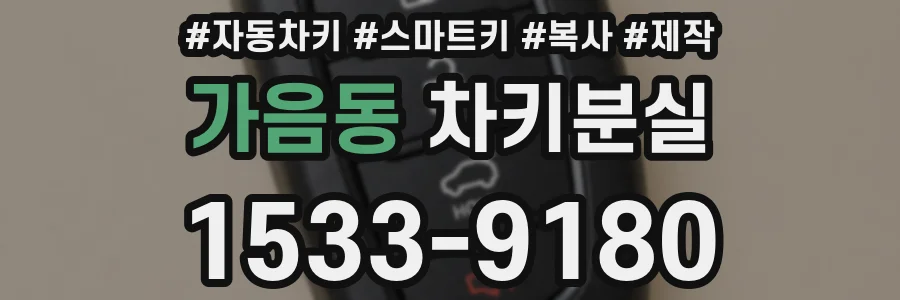 가음동 차키분실