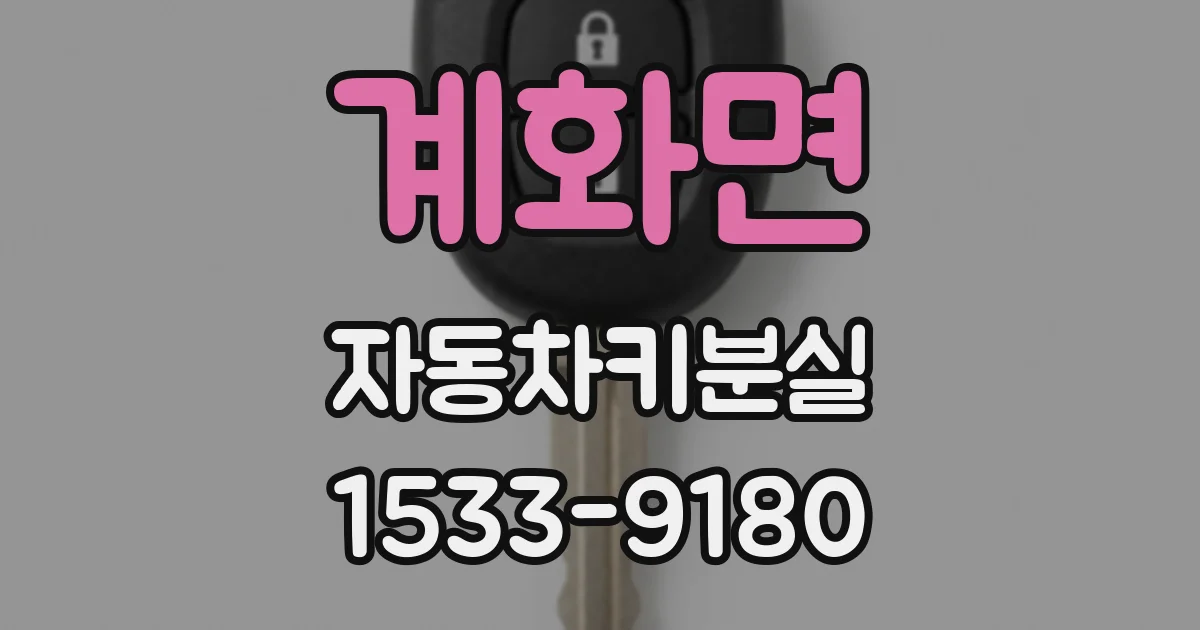 계화면 자동차키분실