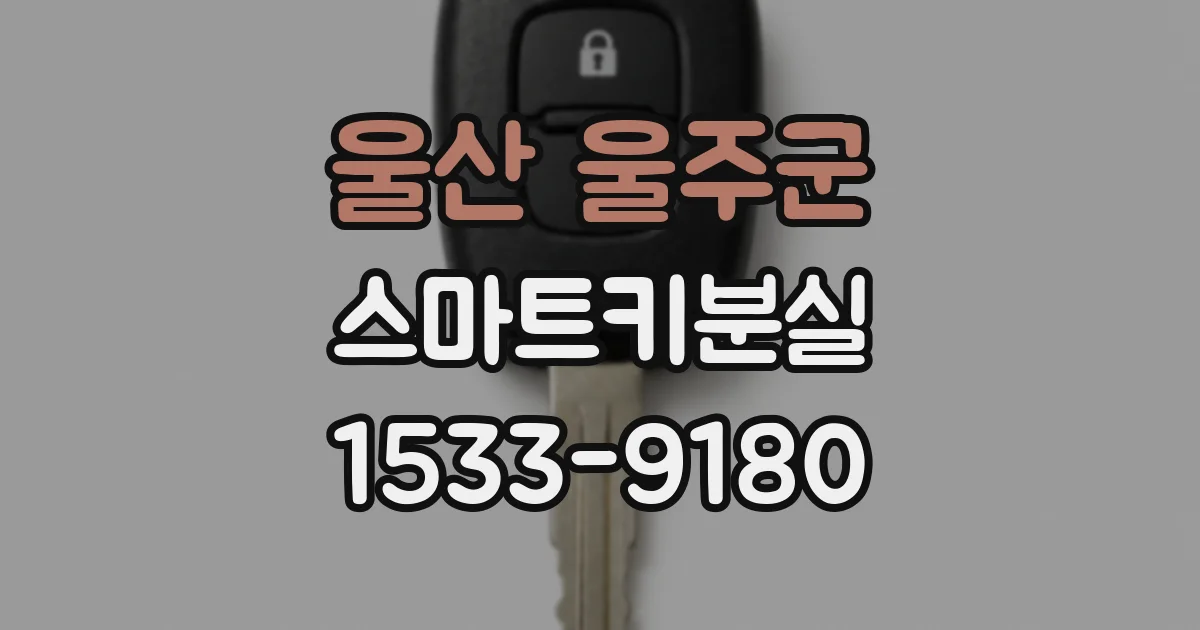 울산 울주군 스마트키분실