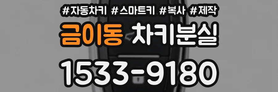 금이동 차키분실