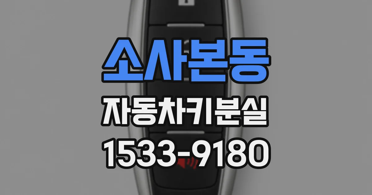 소사본동 자동차키분실