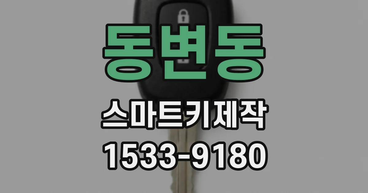 동변동 스마트키제작