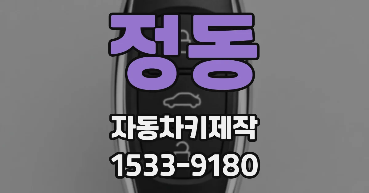 정동 자동차키제작