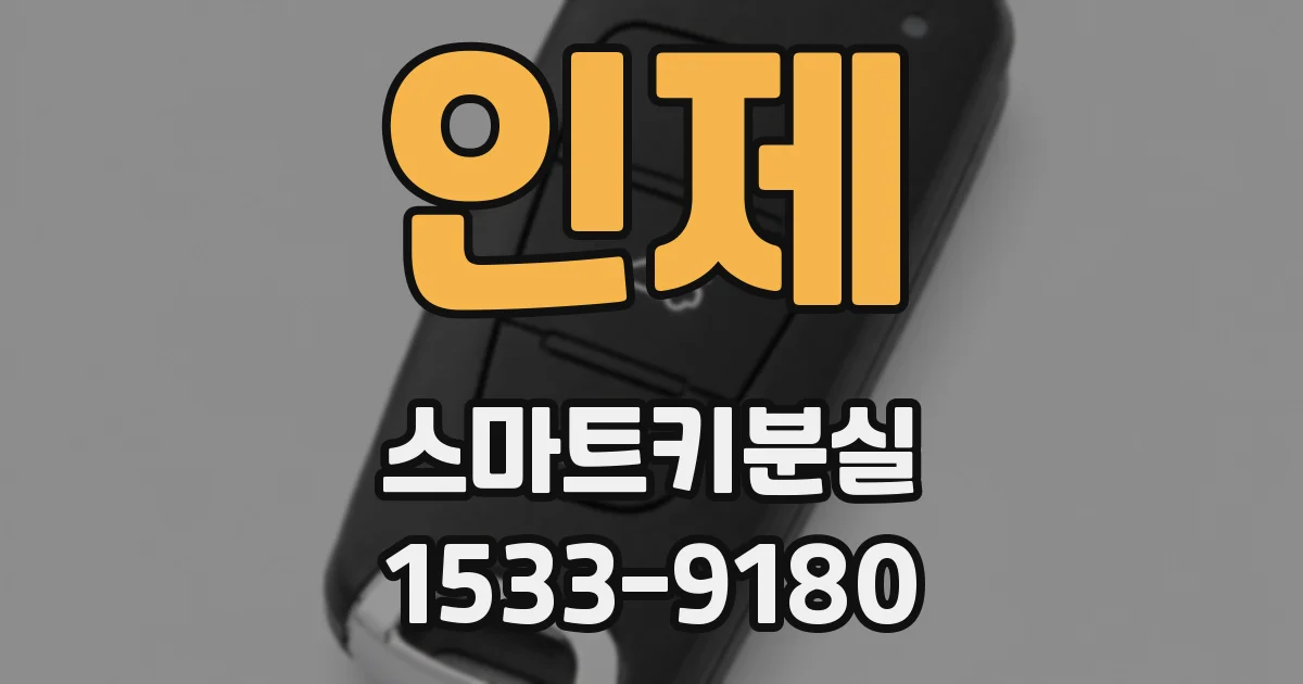 인제 스마트키분실