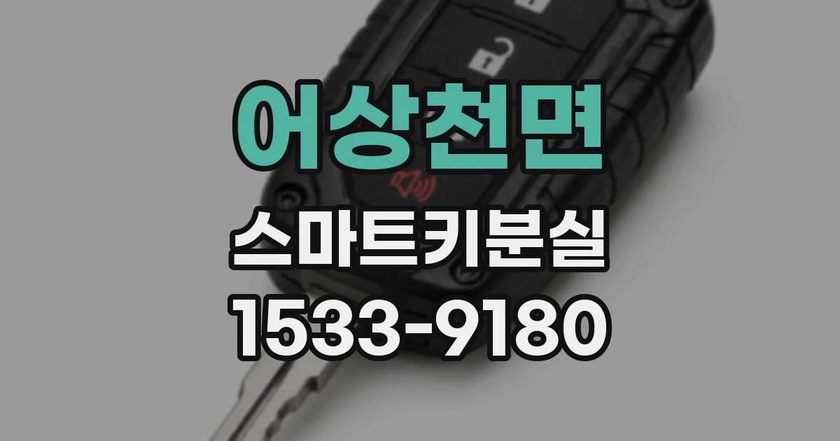 어상천면 스마트키분실