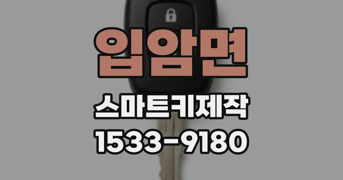 입암면 스마트키제작