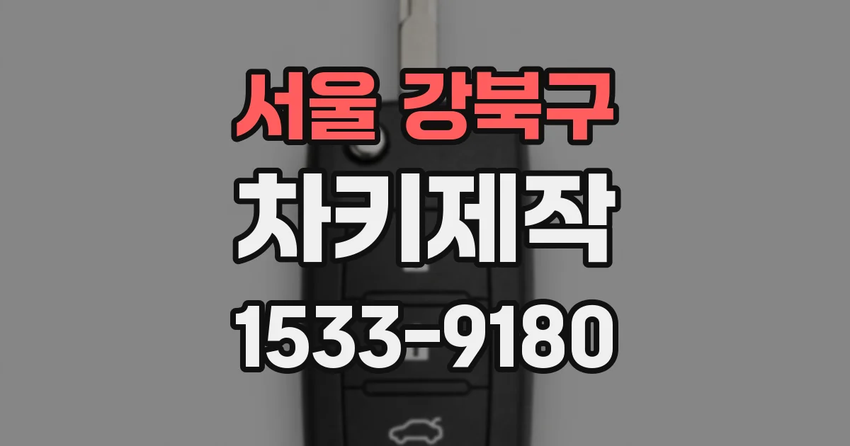 서울 강북구 차키제작