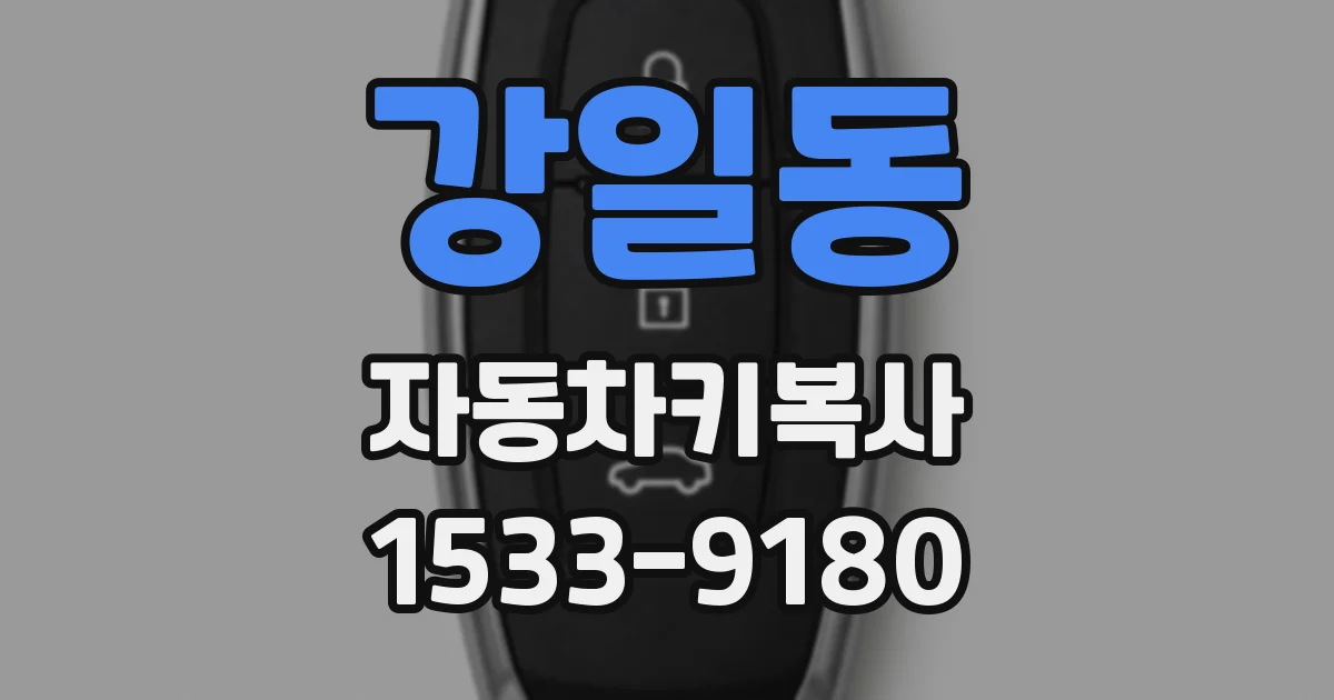 강일동 자동차키복사
