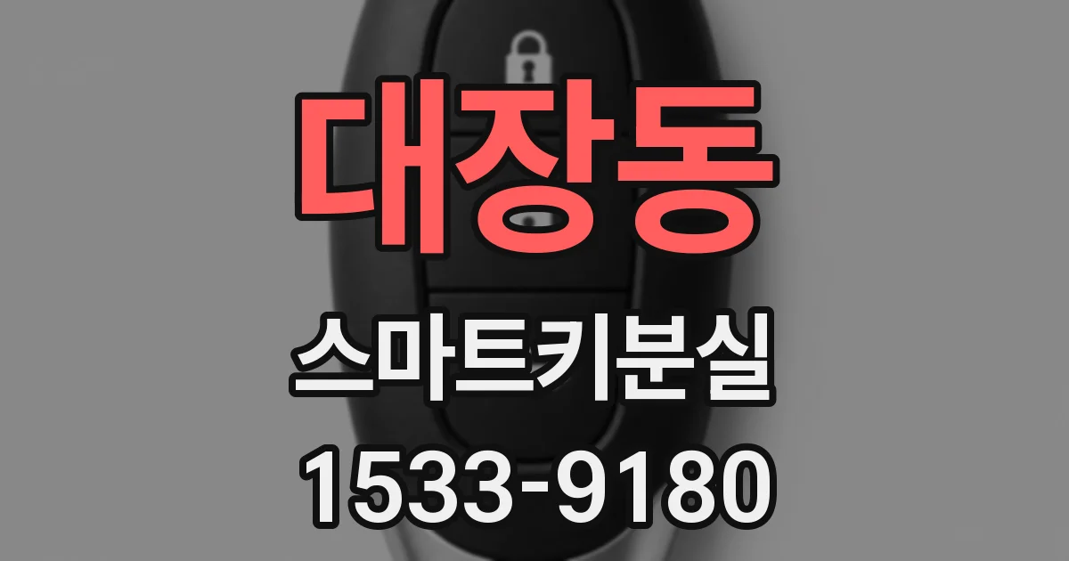 대장동 스마트키분실