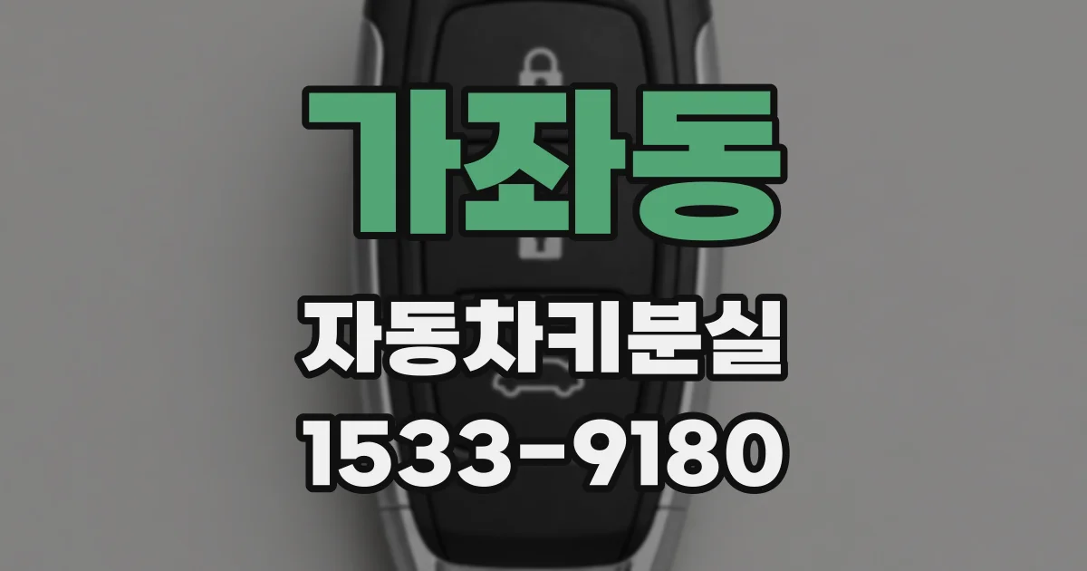 가좌동 자동차키분실