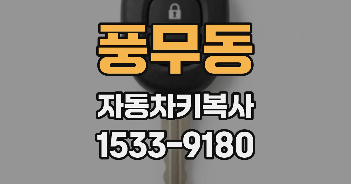 풍무동 자동차키복사