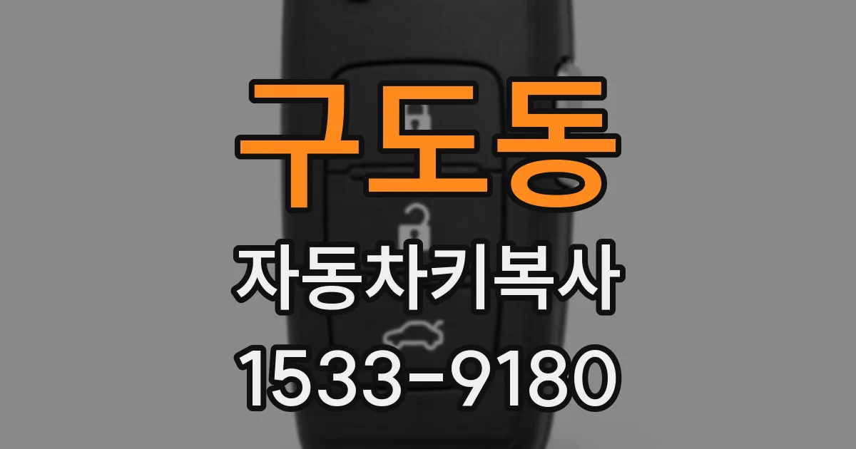 구도동 자동차키복사