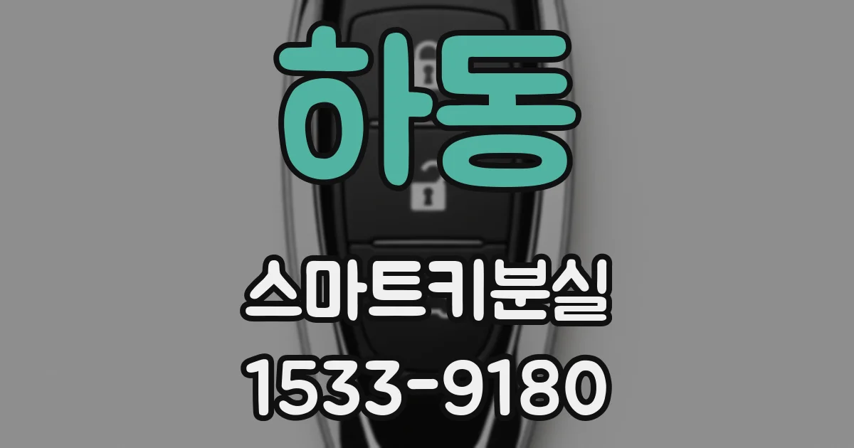 하동 스마트키분실