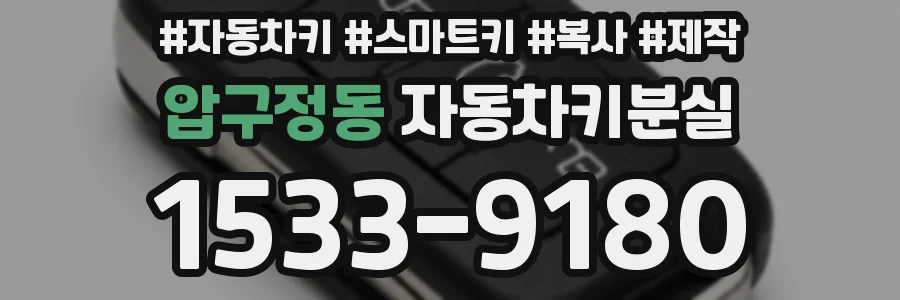 압구정동 자동차키분실
