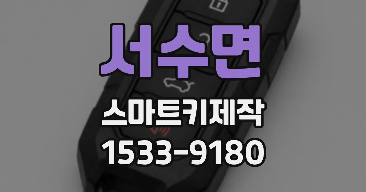 서수면 스마트키제작