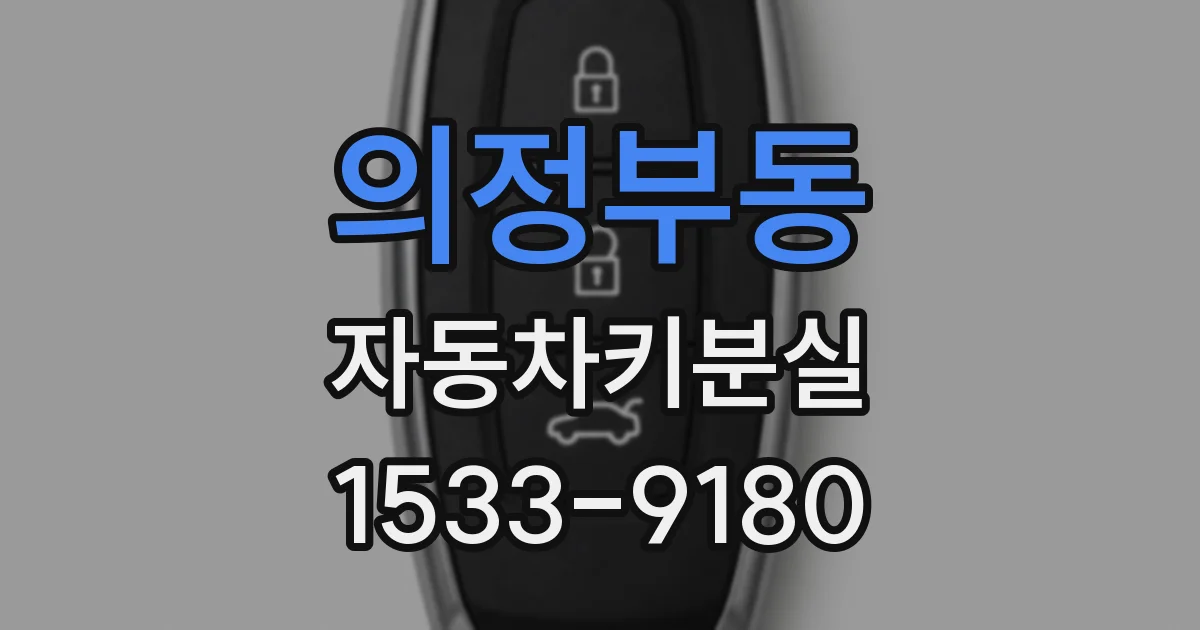 의정부동 자동차키분실