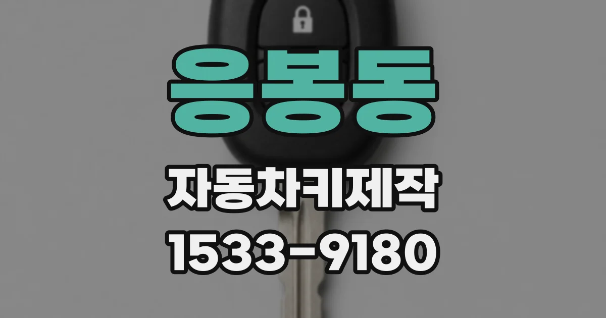 응봉동 자동차키제작