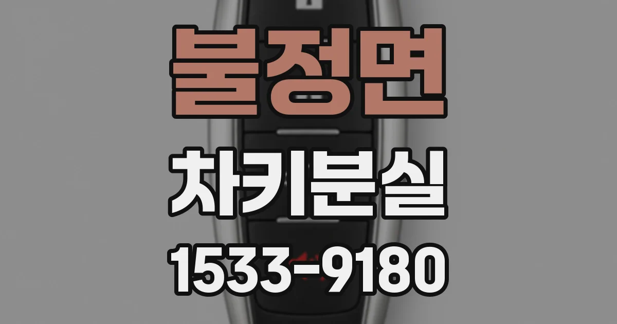 불정면 차키분실