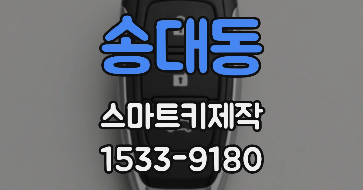 송대동 스마트키제작