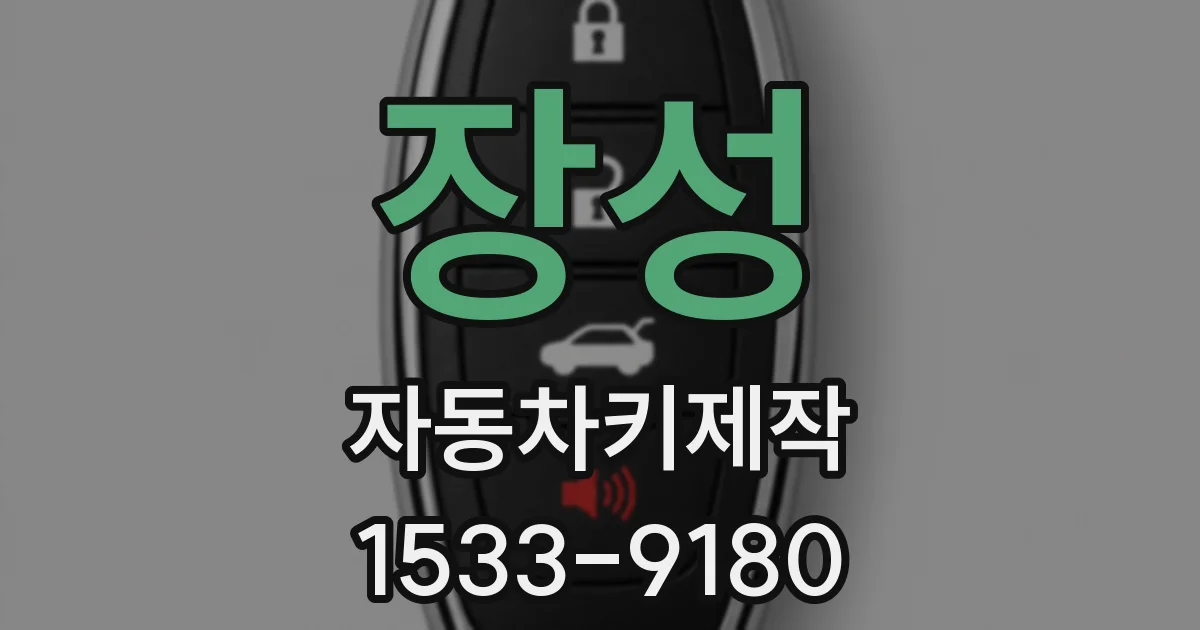 장성 자동차키제작