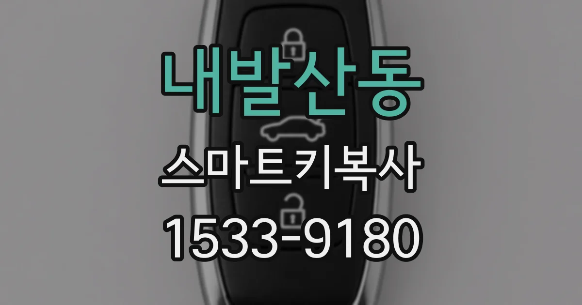 내발산동 스마트키복사