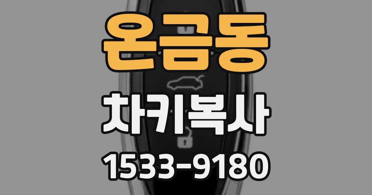 온금동 차키복사