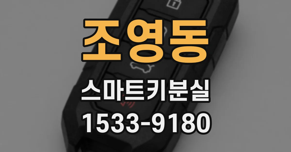 조영동 스마트키분실