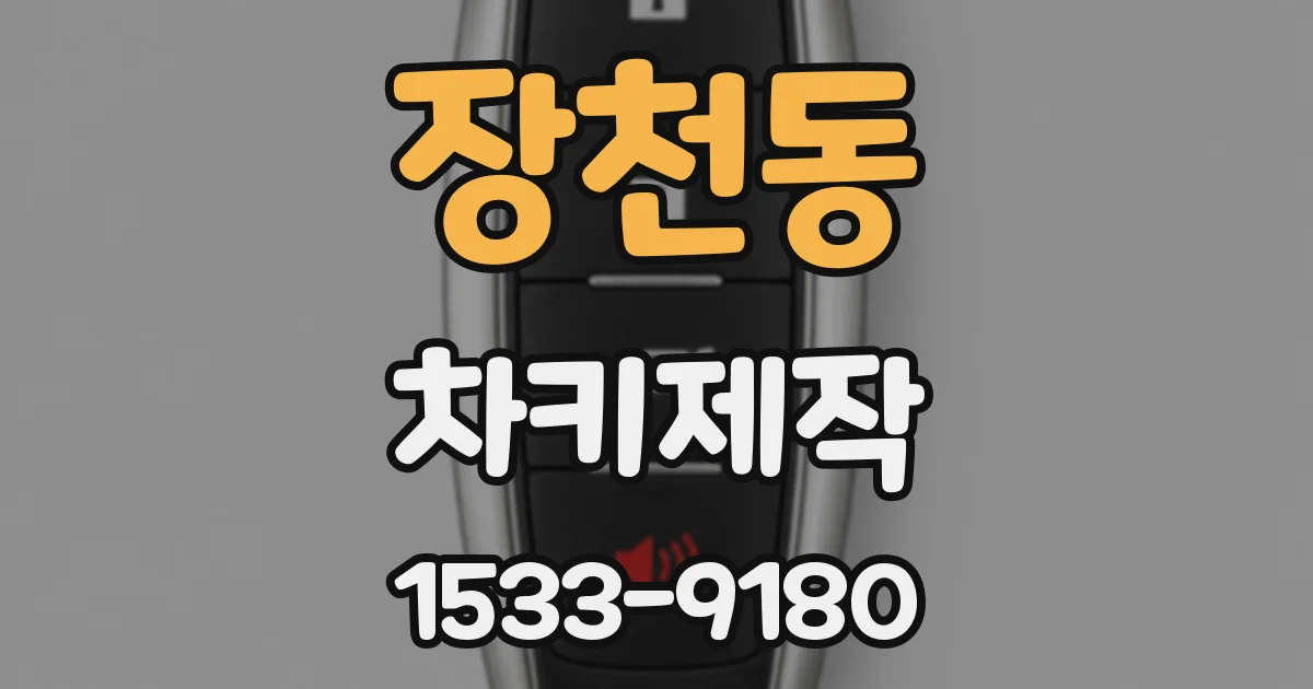 장천동 차키제작