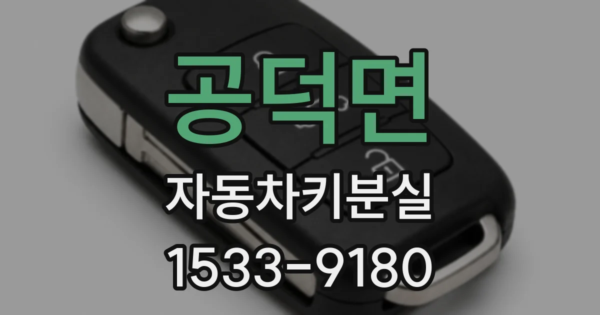 공덕면 자동차키분실