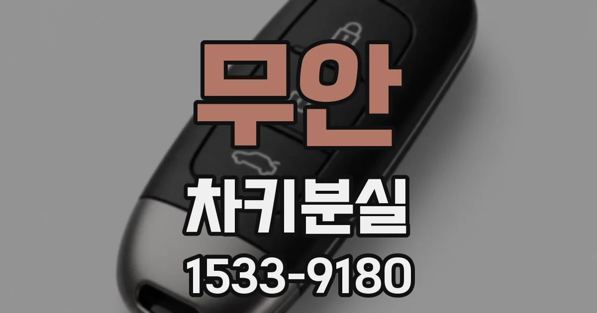무안 차키분실