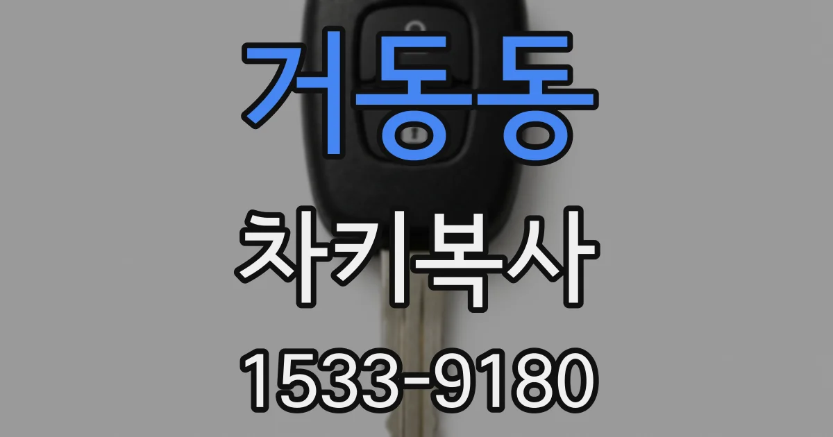 거동동 차키복사