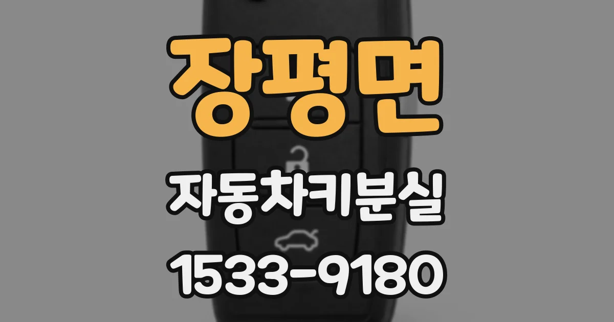 장평면 자동차키분실