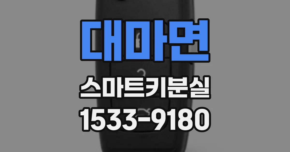 대마면 스마트키분실