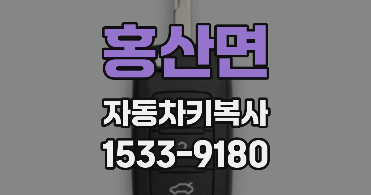 홍산면 자동차키복사