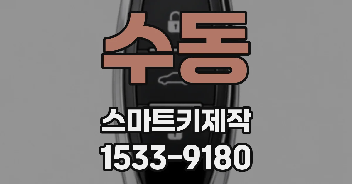 수동 스마트키제작