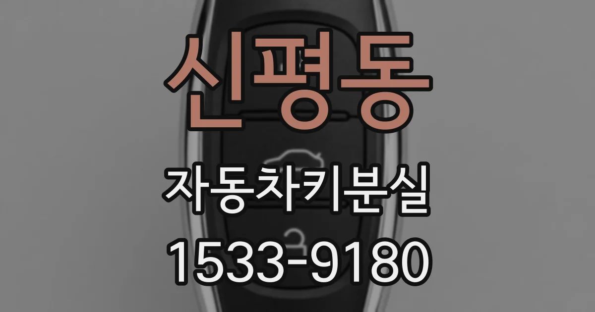 신평동 자동차키분실