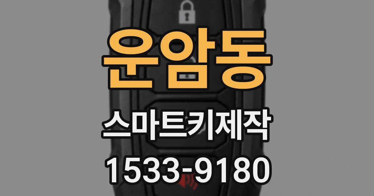 운암동 스마트키제작