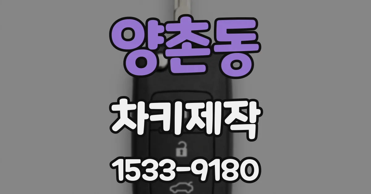 양촌동 차키제작