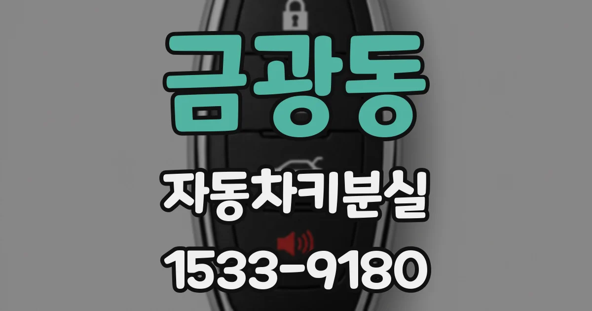 금광동 자동차키분실